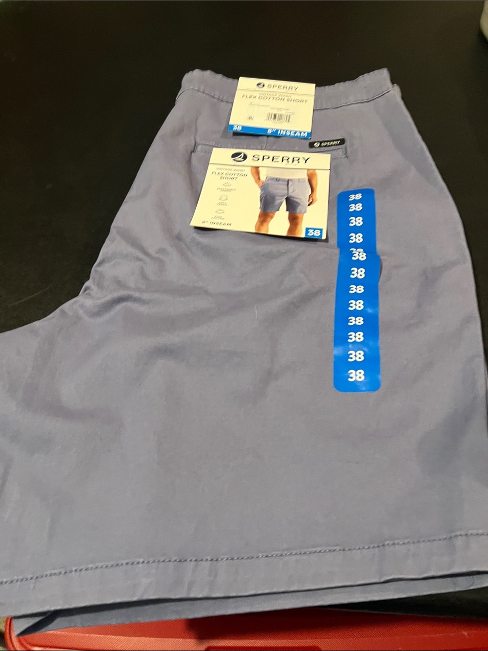 Sperry Men's Cotton Blend Shorts in Light Blue